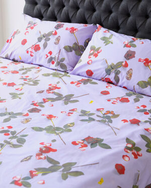 'Bed Of Roses' - Lilac Duvet