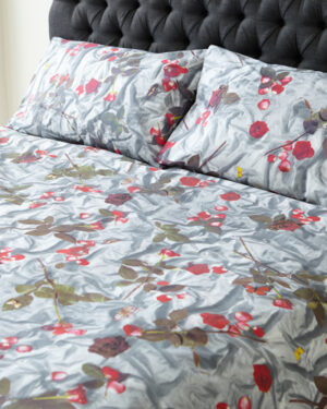 'Crumpled Satin' - Roses Duvet