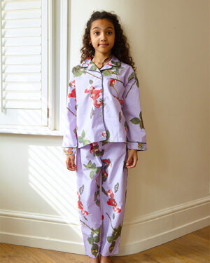 'Bed Of Roses' - Lilac Kids Pyjamas