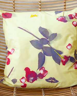 'Bed Of Roses' - Yellow Cushion