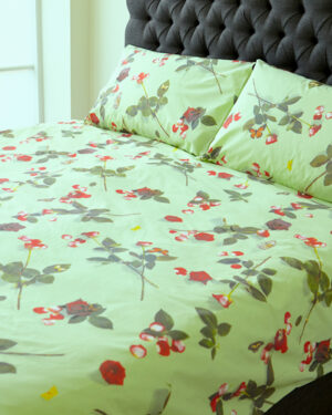 'Bed Of Roses' - Mint Duvet